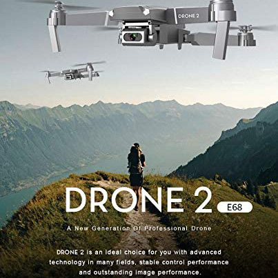 Ronshin® Αναδιπλούμενο Τετρακόπτερο Drone 4K HD 2.4GHz WiFi με Ευρυγώνιο Φακό - Τηλεχειριστήριο - Συνδεσιμότητα με Κινητά & Τσάντα Μεταφοράς